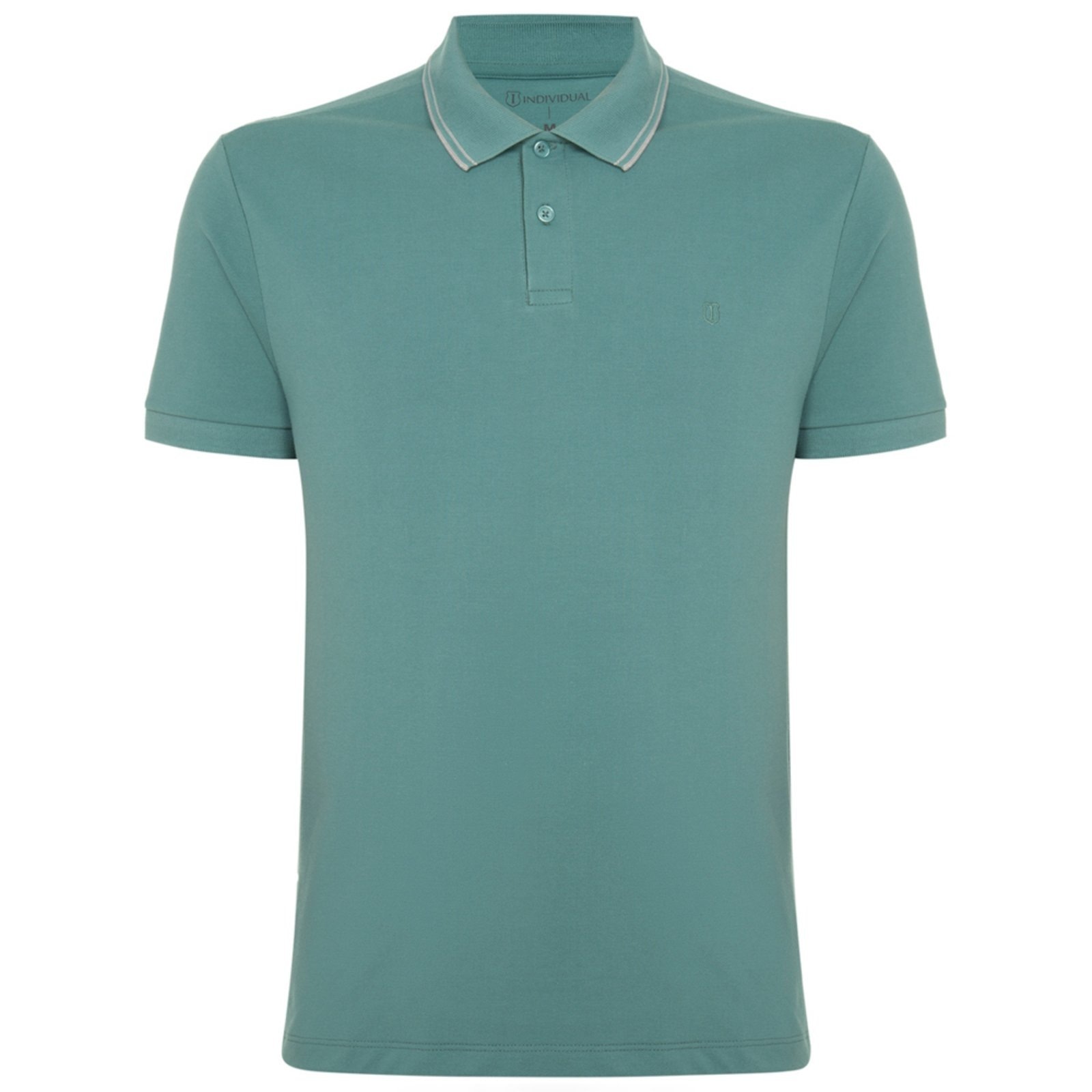 Imagem principal Camisa Polo Individual Basic Slim Pr26 Claro Masculino Individual verde