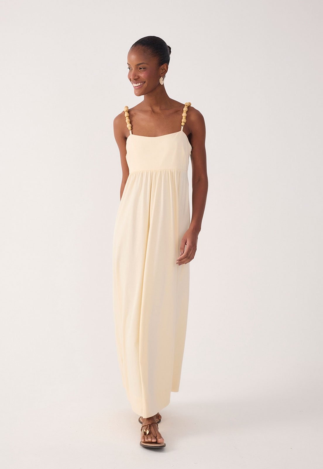 Imagem principal Vestido Feminino Dress To Alças Esferas Dress to bege