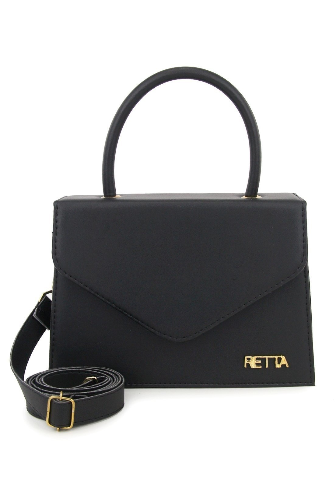 Imagem principal Bolsa feminina Retta Lisa Mão e Transversal Preta Retta Shoes preto