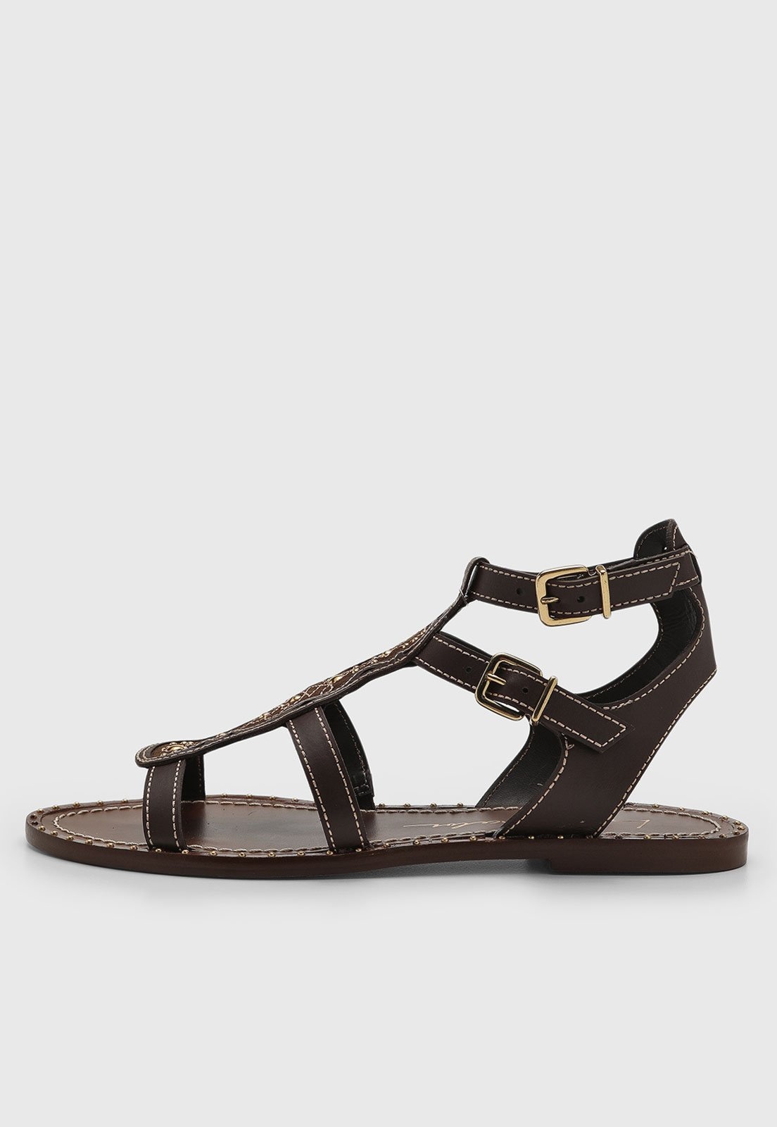 Imagem principal Rasteira Feminina Luiza Barcelos Fivelas Luiza Barcelos marrom