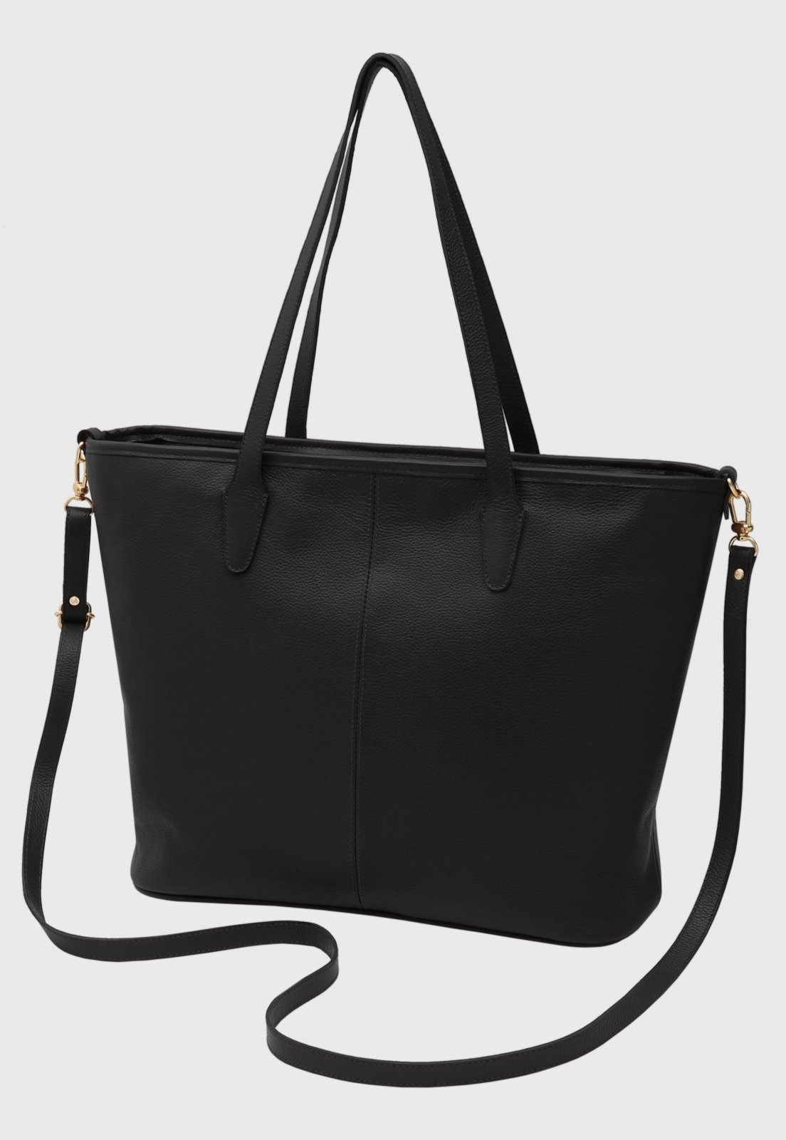 Imagem principal Bolsa Transversal Couro Mariart Papaya Preta Mariart preto