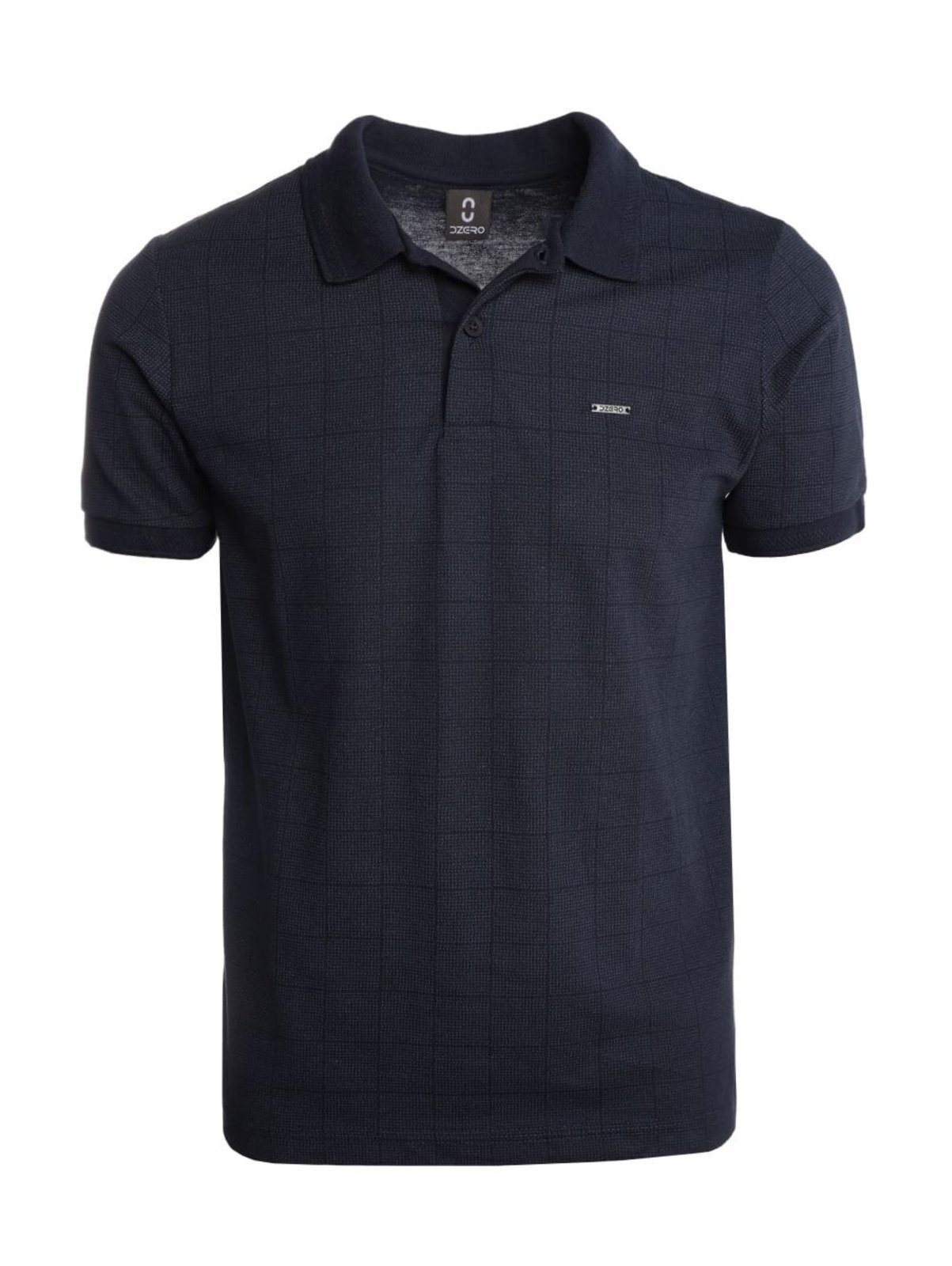 Imagem principal Polo Piquet Xadrez Manga Curta Masculina MARINHO DZero azul