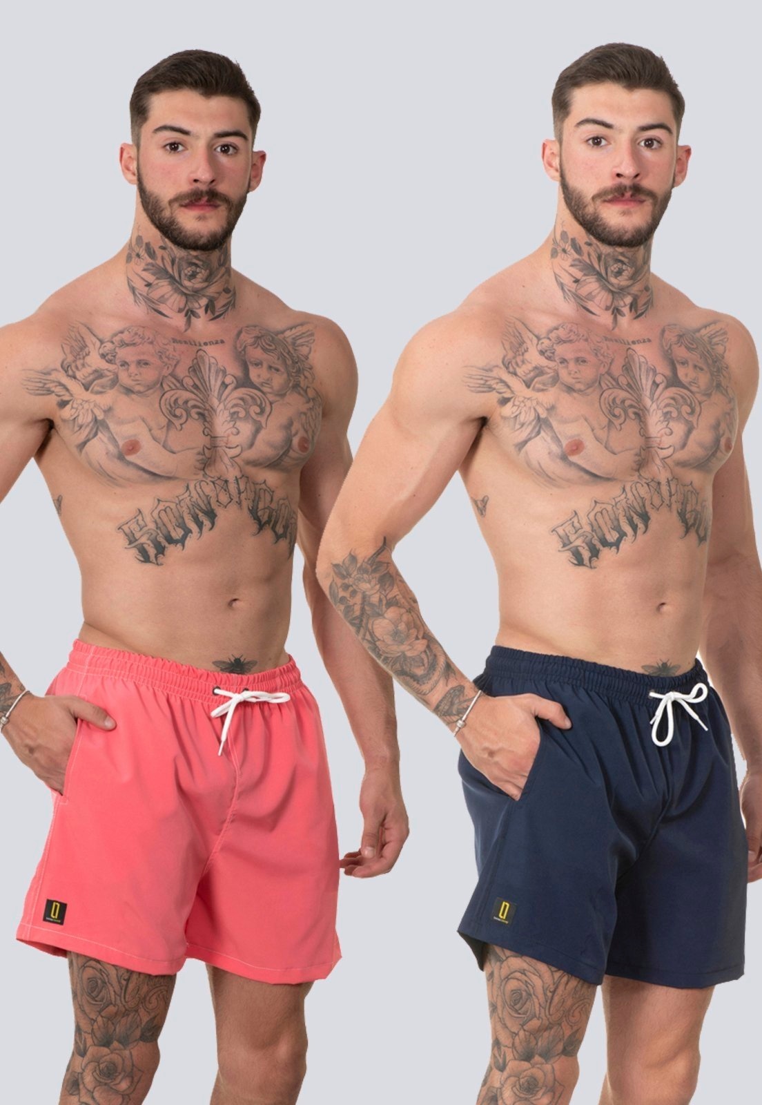 Imagem principal Kit 2 Short Masculino Bermuda Praia Casual Mauricinho Rf260 Colorido Lucas Lunny multicolorido