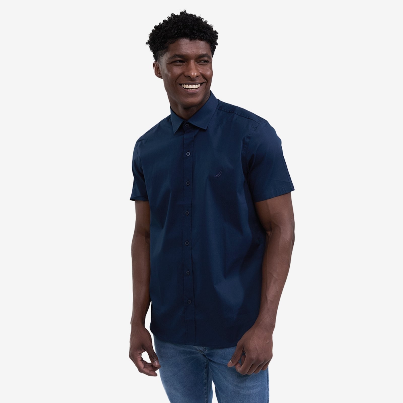 Imagem principal Camisa Nautica Manga Curta Básica Marinho Nautica azul marinho