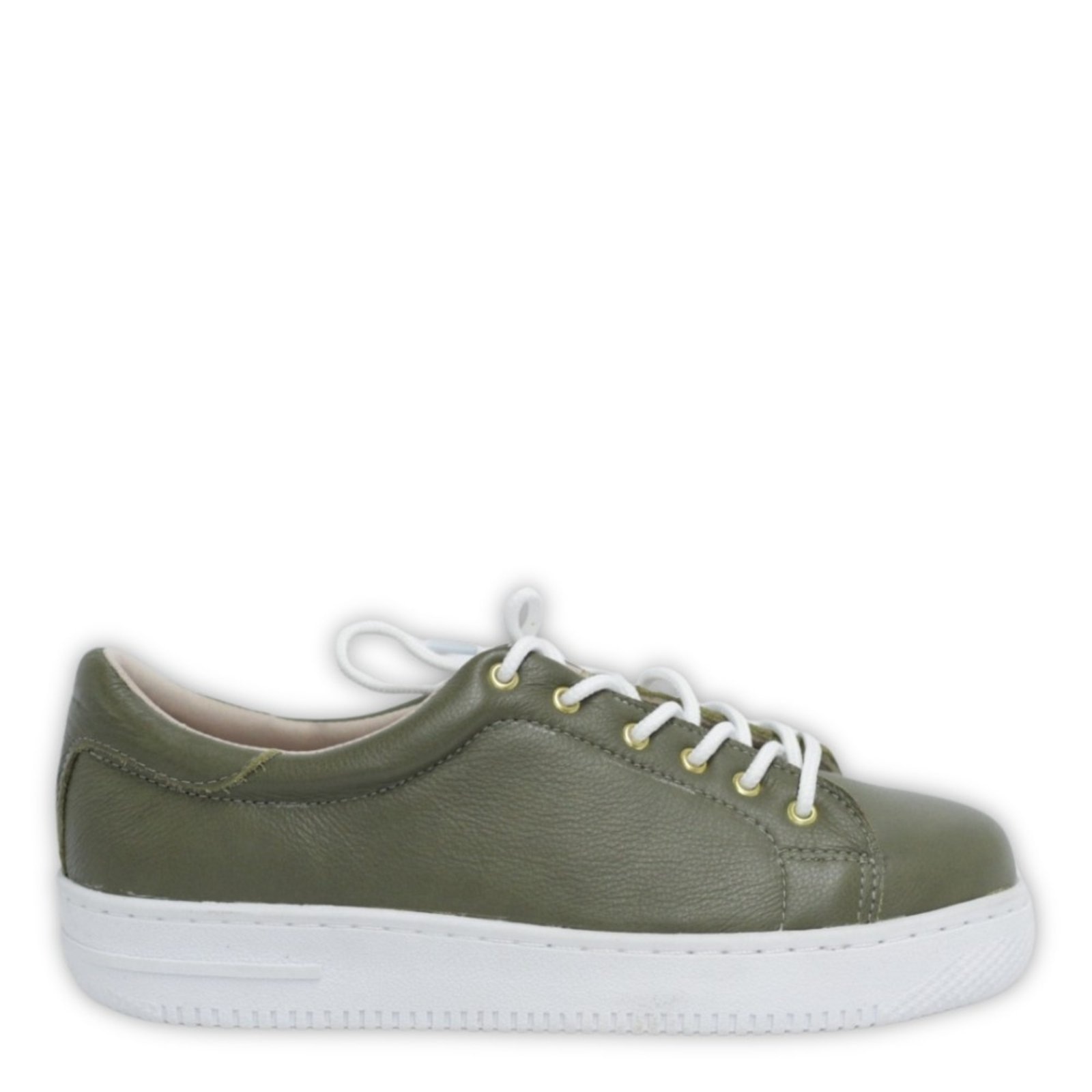 Imagem principal Tênis Feminino Sneaker Com Cadarço em Couro Spinelli verde