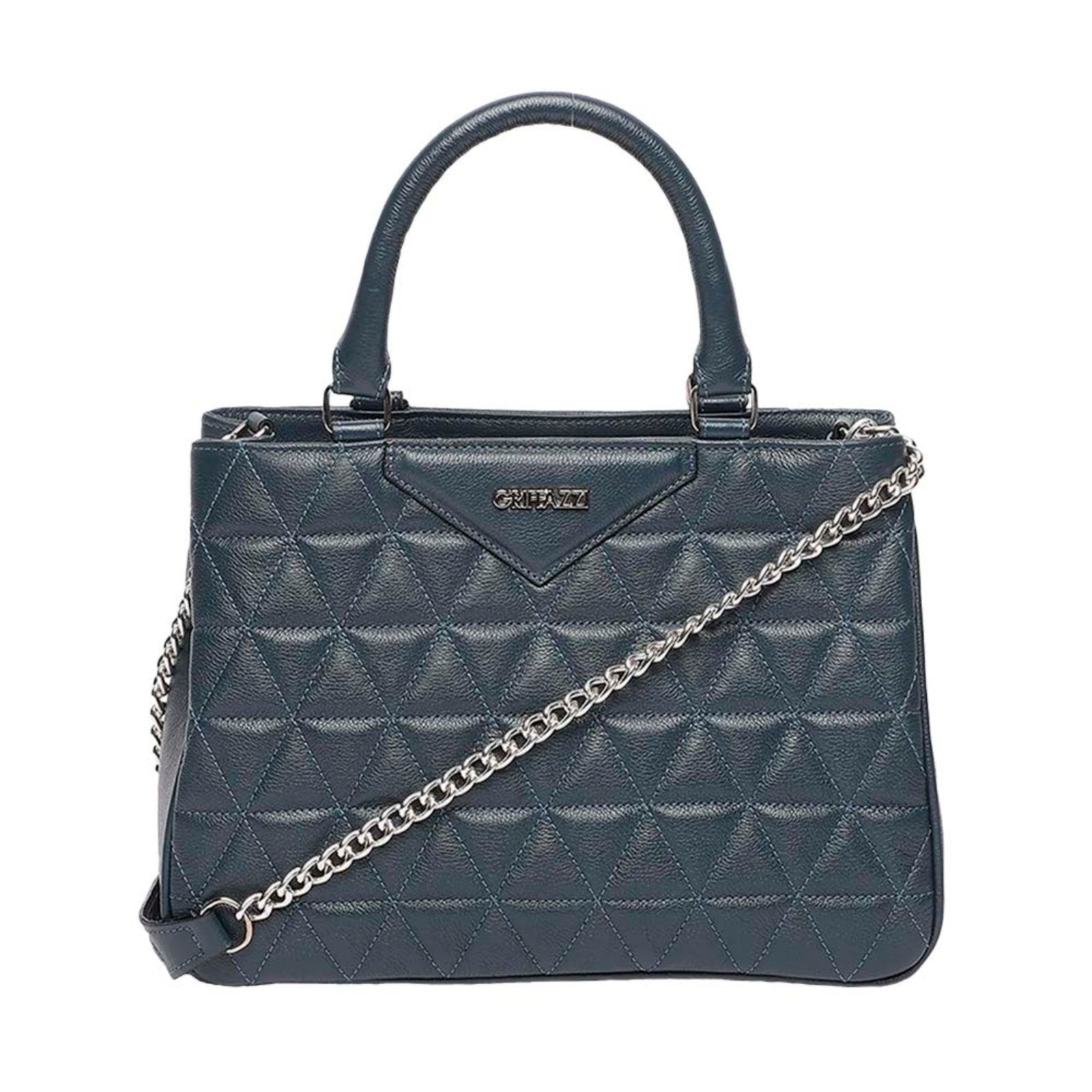 Imagem principal Bolsa Estruturada de Couro Griffazzi Marinho Griffazzi multicolorido