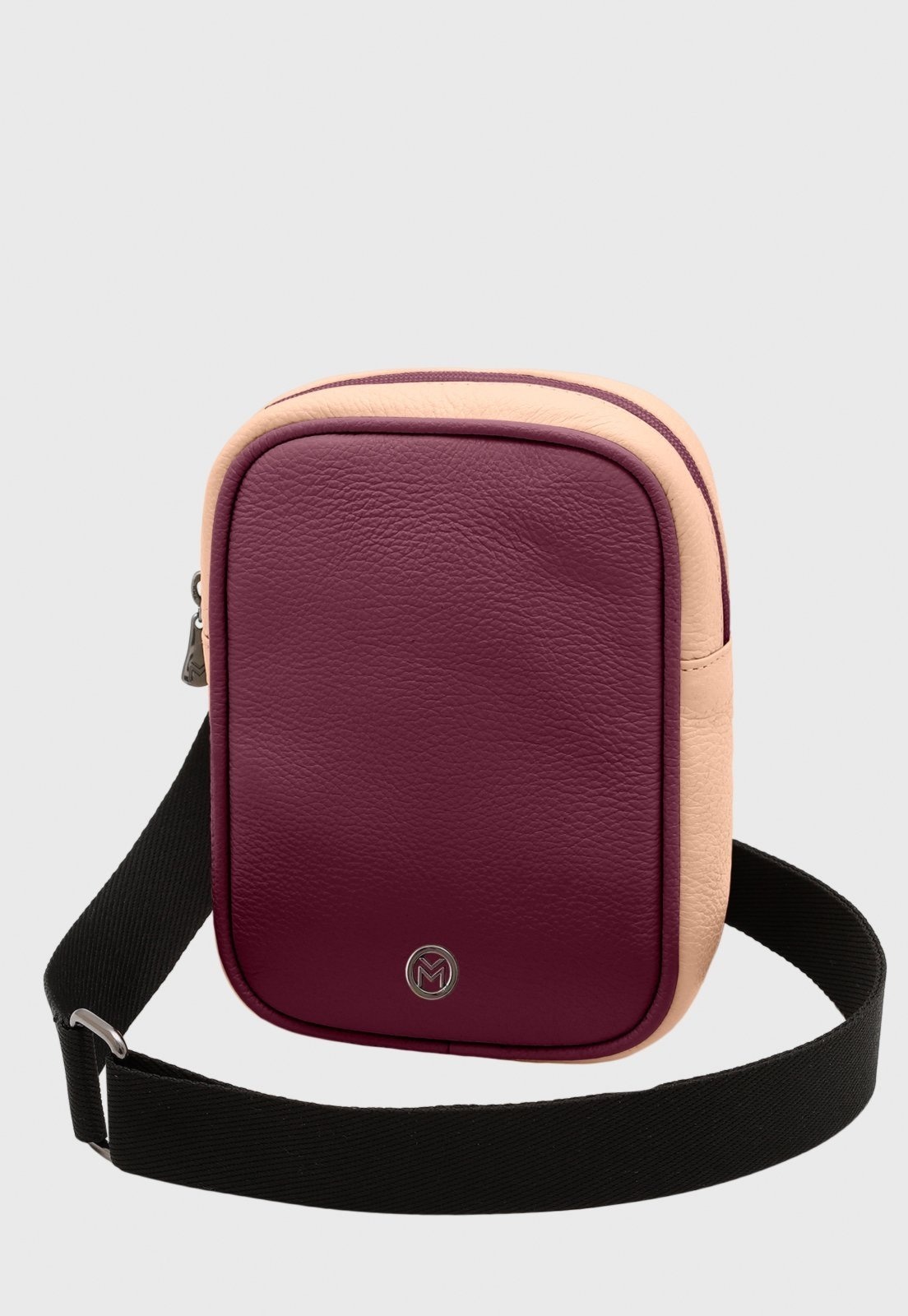 Imagem principal Bolsa Crossbody de Couro Mariart Lolla Chiclete Mariart rosa/vinho