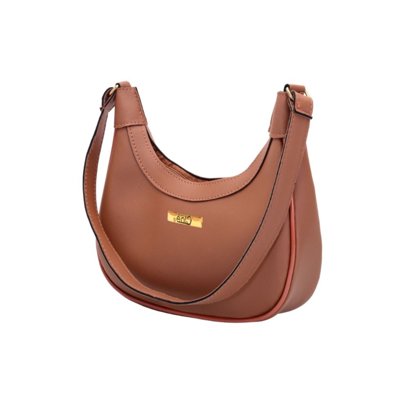 Imagem principal Bolsa Feminina Meia Lua Clutch Peccato Clube do Sapato de Franca DFT Beka Peccato marrom