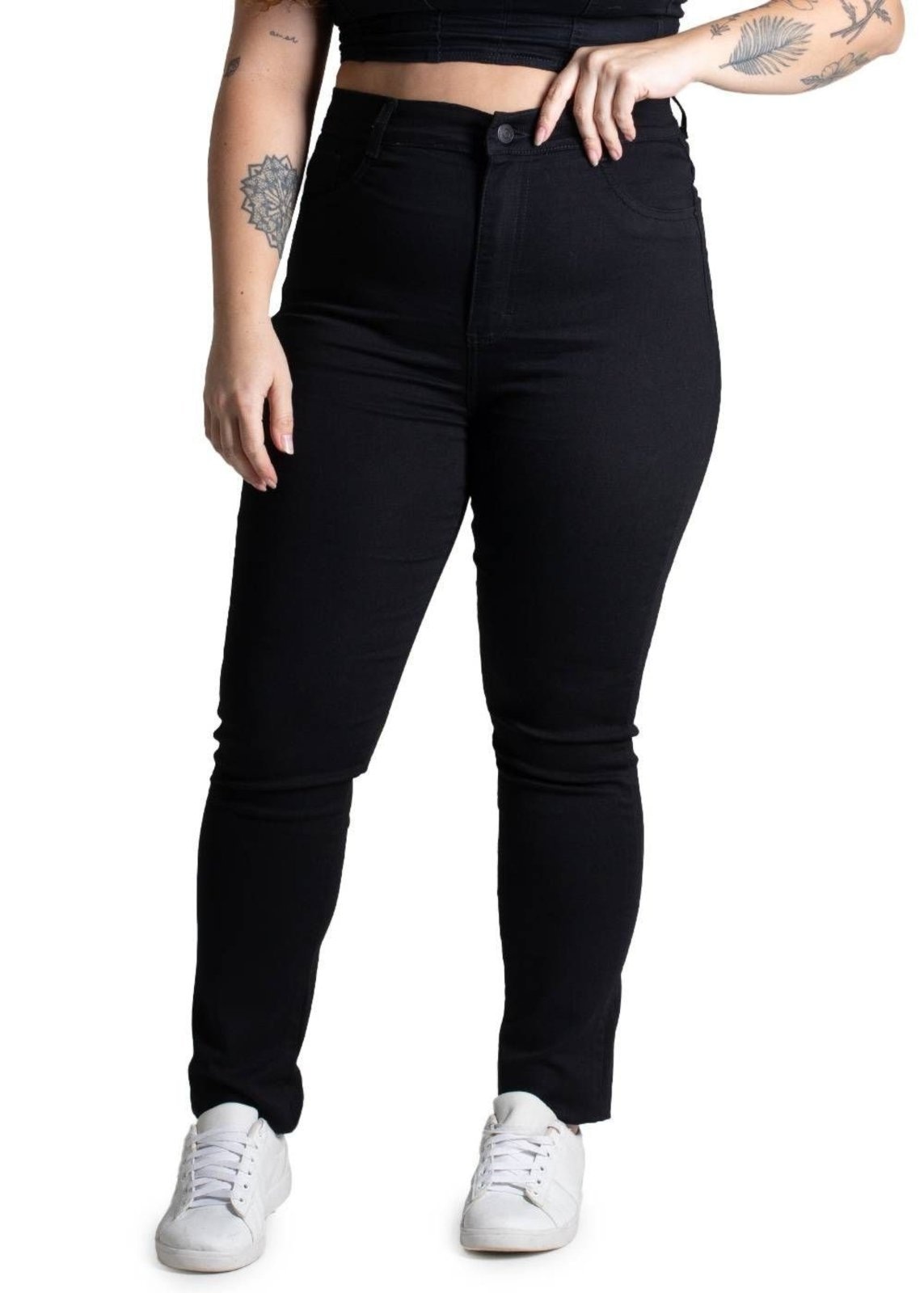 Imagem principal Calça Sarja Sawary Plus Size Cigarrete - 275124 Sawary preto