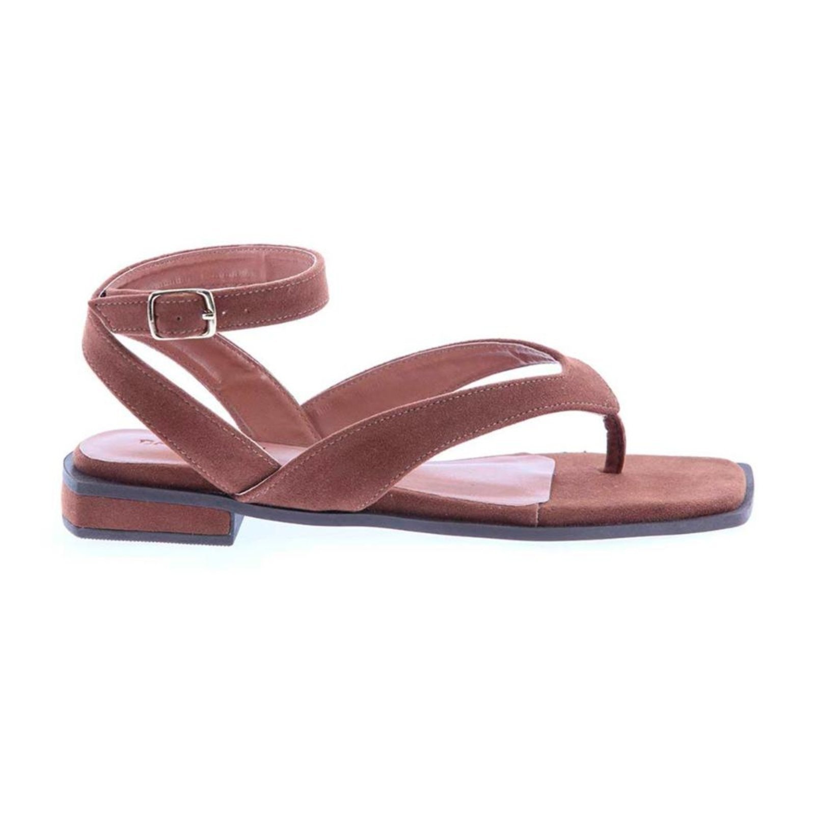 Imagem principal Sasha - Rasteira Feminina Camurça com Tiras e Fivela Damannu Shoes marrom