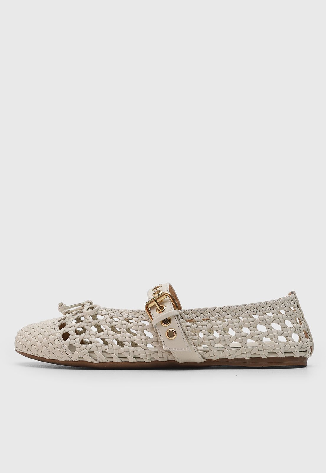 Imagem principal Sapatilha Feminina Luiza Barcelos Tramado Off-white Luiza Barcelos off-white white