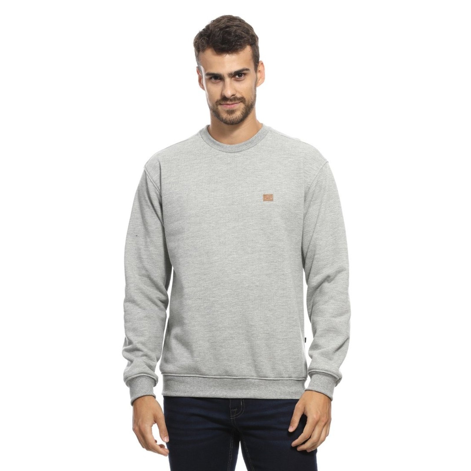 Imagem principal Moletom Gola Careca Minimalista VLCS VLCS VIOLAÇÕES cinza