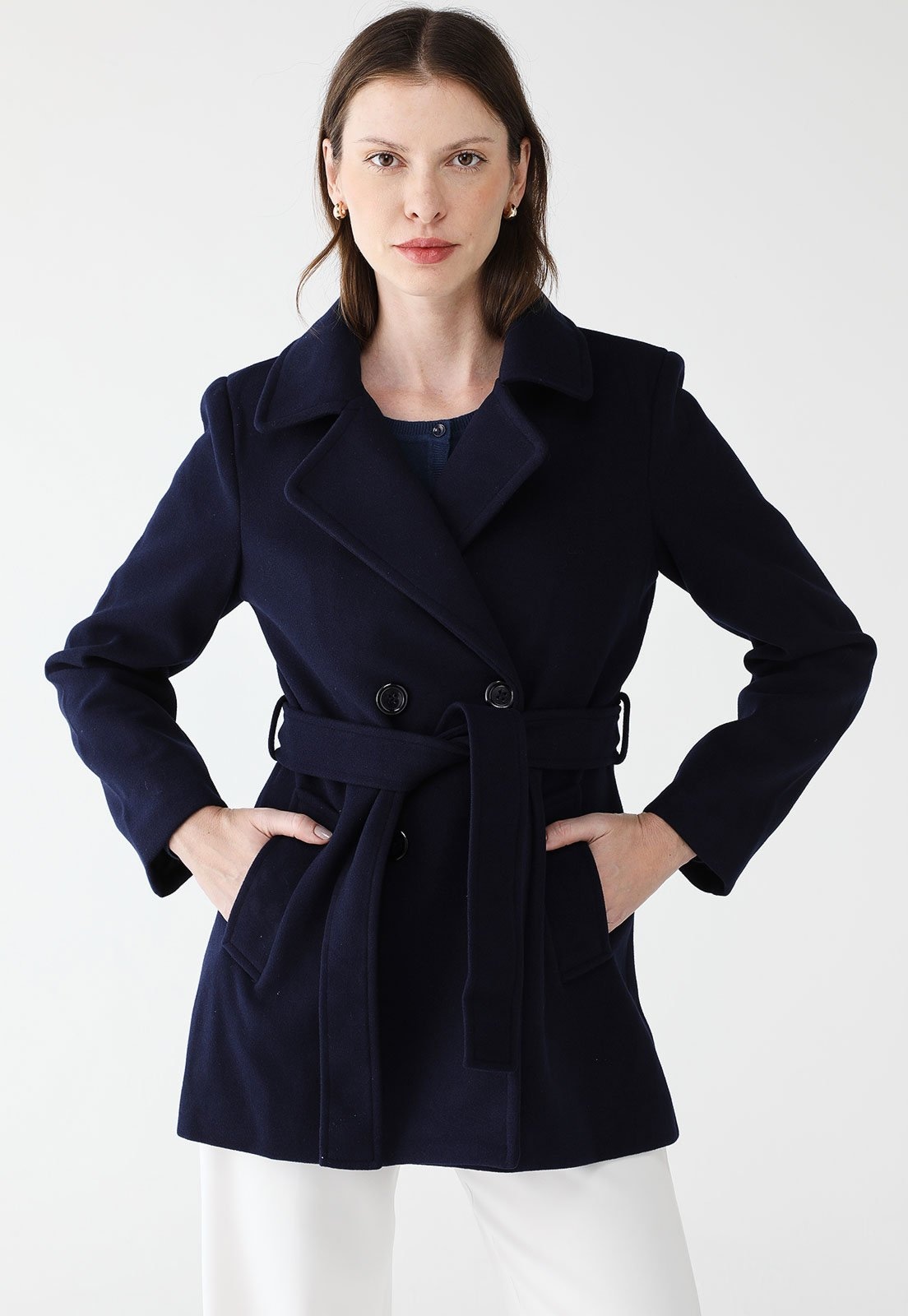 Imagem principal Casaco Lã Facinelli Facinelli azul marinho