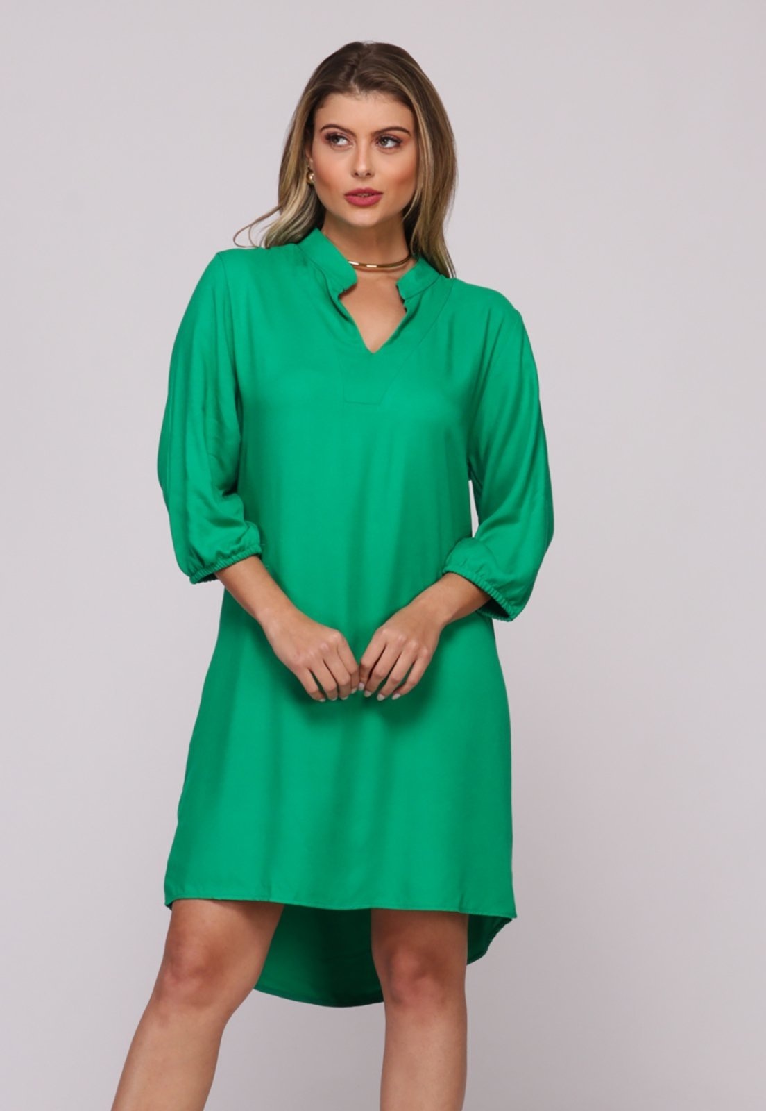Imagem principal Vestido Chemise L B’Bonnie Dafne Bandeira BBonnie verde