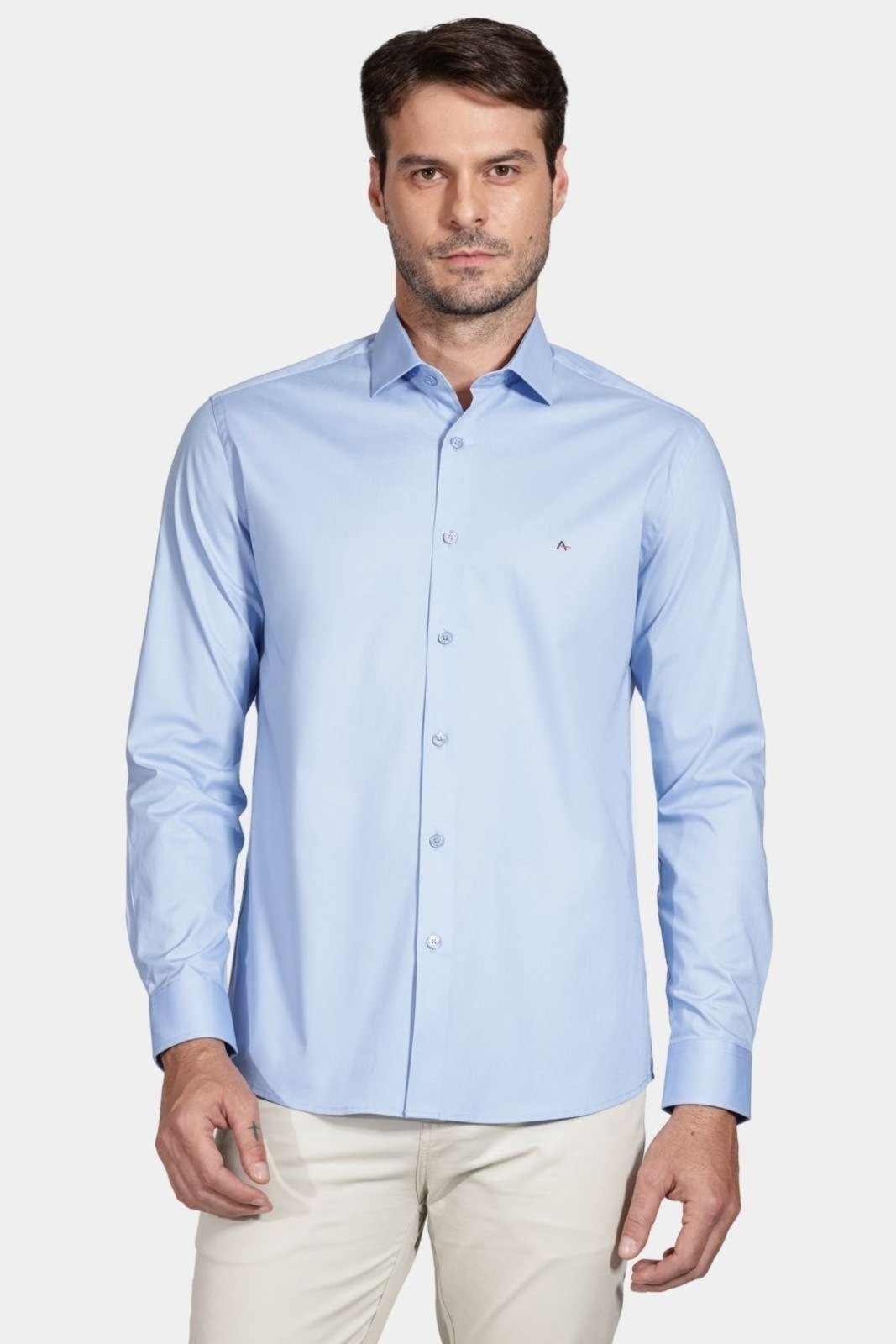 Imagem principal Camisa Aramis Manga Longa Slim de Stretch Azul Aramis incolor azul