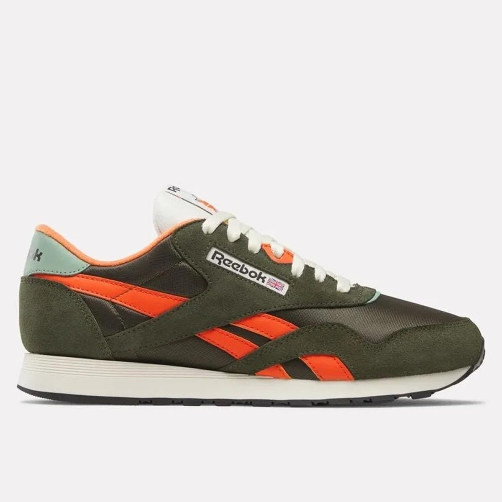 Imagem principal Tênis Reebok CL Nylon Masculino Green/Ornge/Beige Reebok verde green