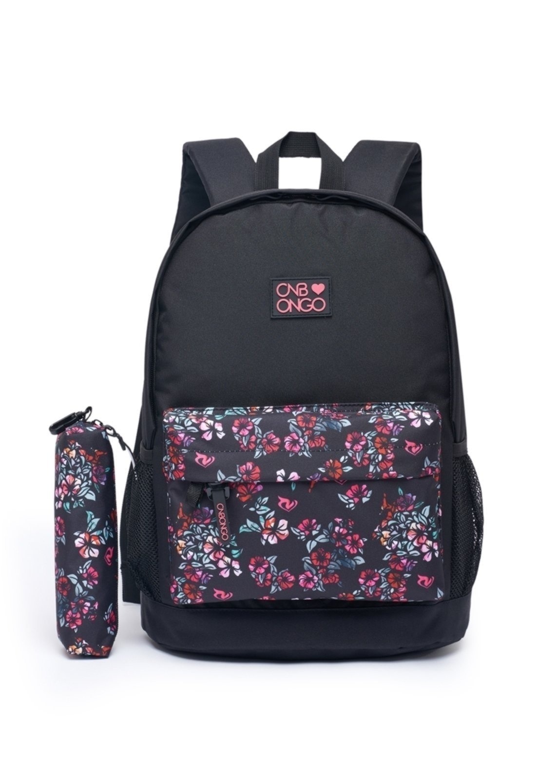 Imagem principal Kit Mochila De Costas Estojo Feminina Onbongo Bolsa Escolar Faculdade Viagem Onbongo preto