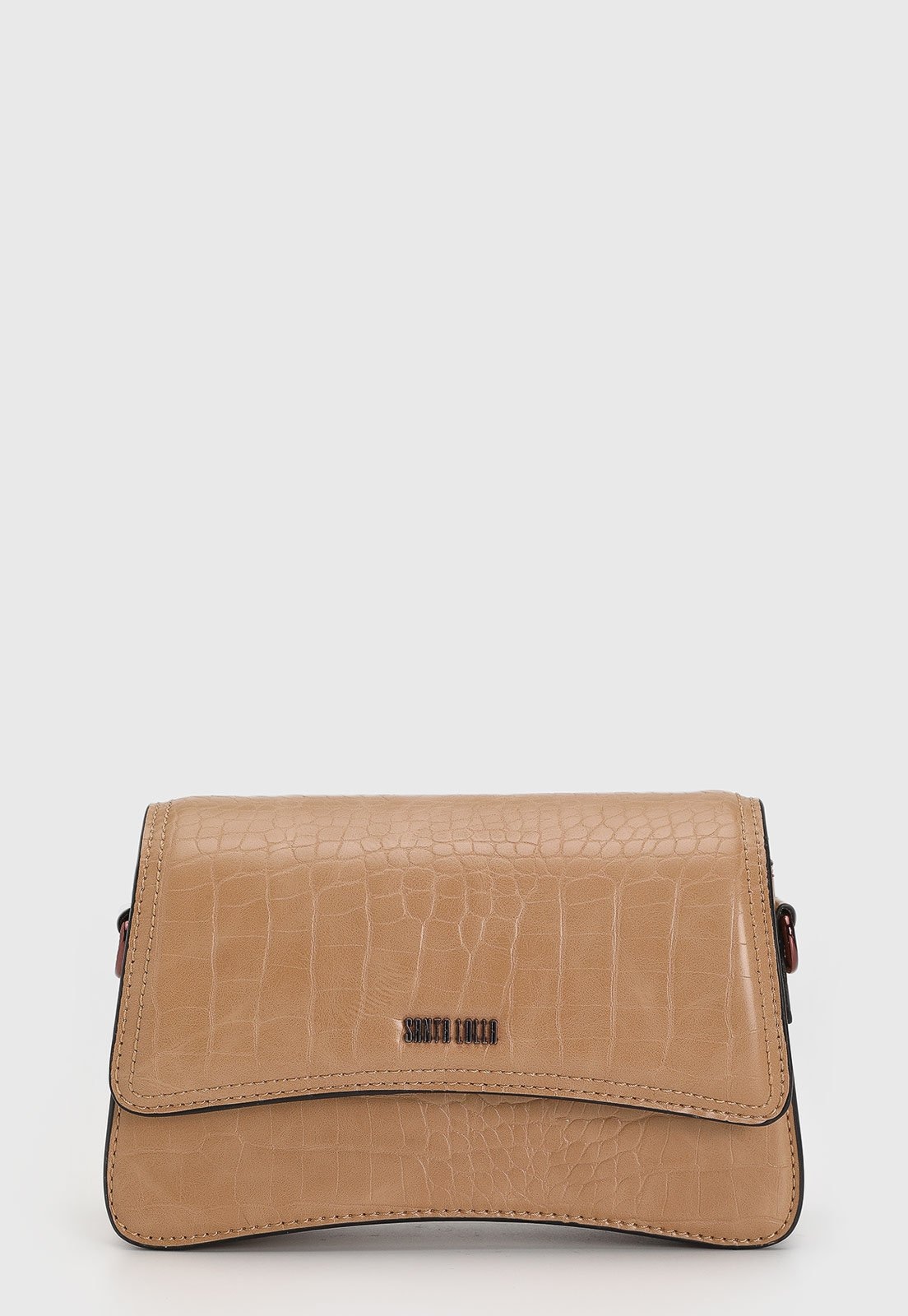 Imagem principal Bolsa Feminina Santa Lolla Alça Ajustável Croco Santa Lolla nude