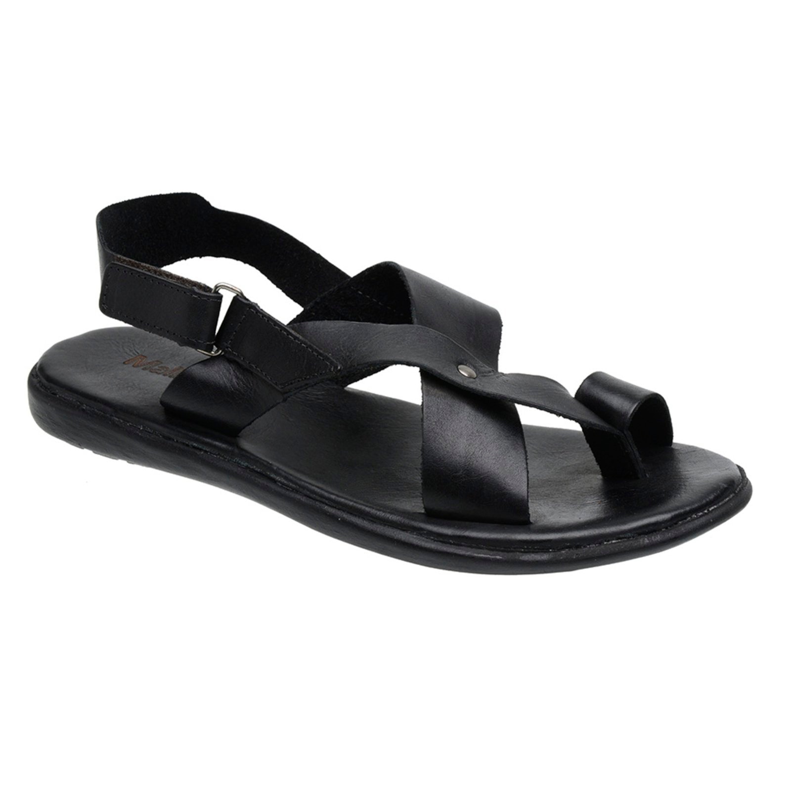 Imagem principal Sandália Masculina Conforto Malbork em Couro 465P Malbork preto