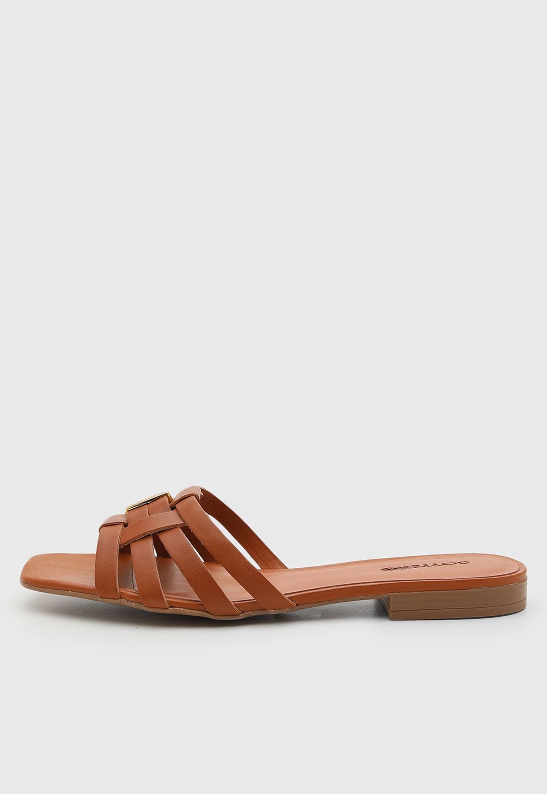 Imagem principal Rasteira Feminina Bottero Tiras Entrelaçadas Bottero caramelo