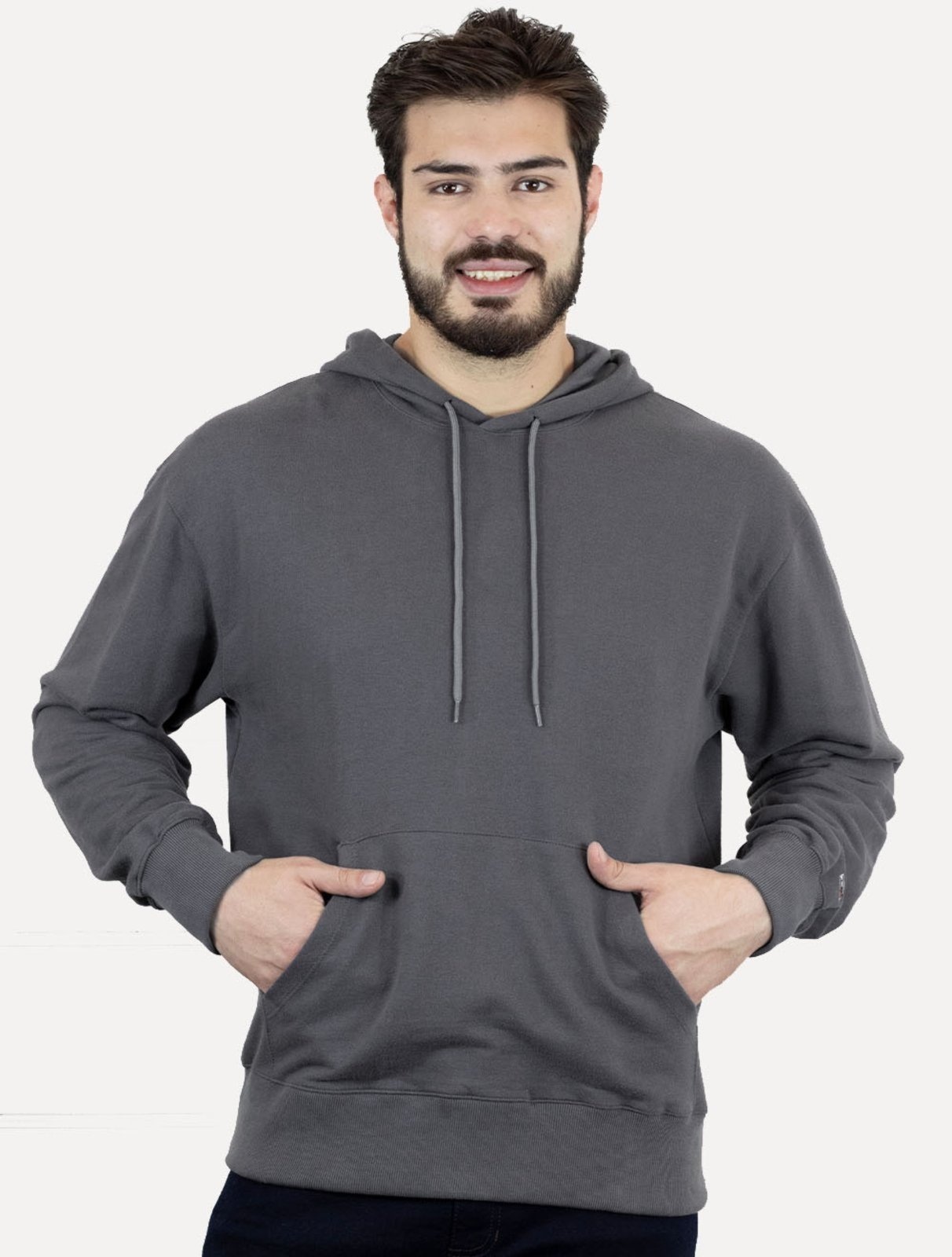 Imagem principal Moletom Tommy Jeans Masculino Regular Hoodie Icon Wrist Tommy Jeans grafite