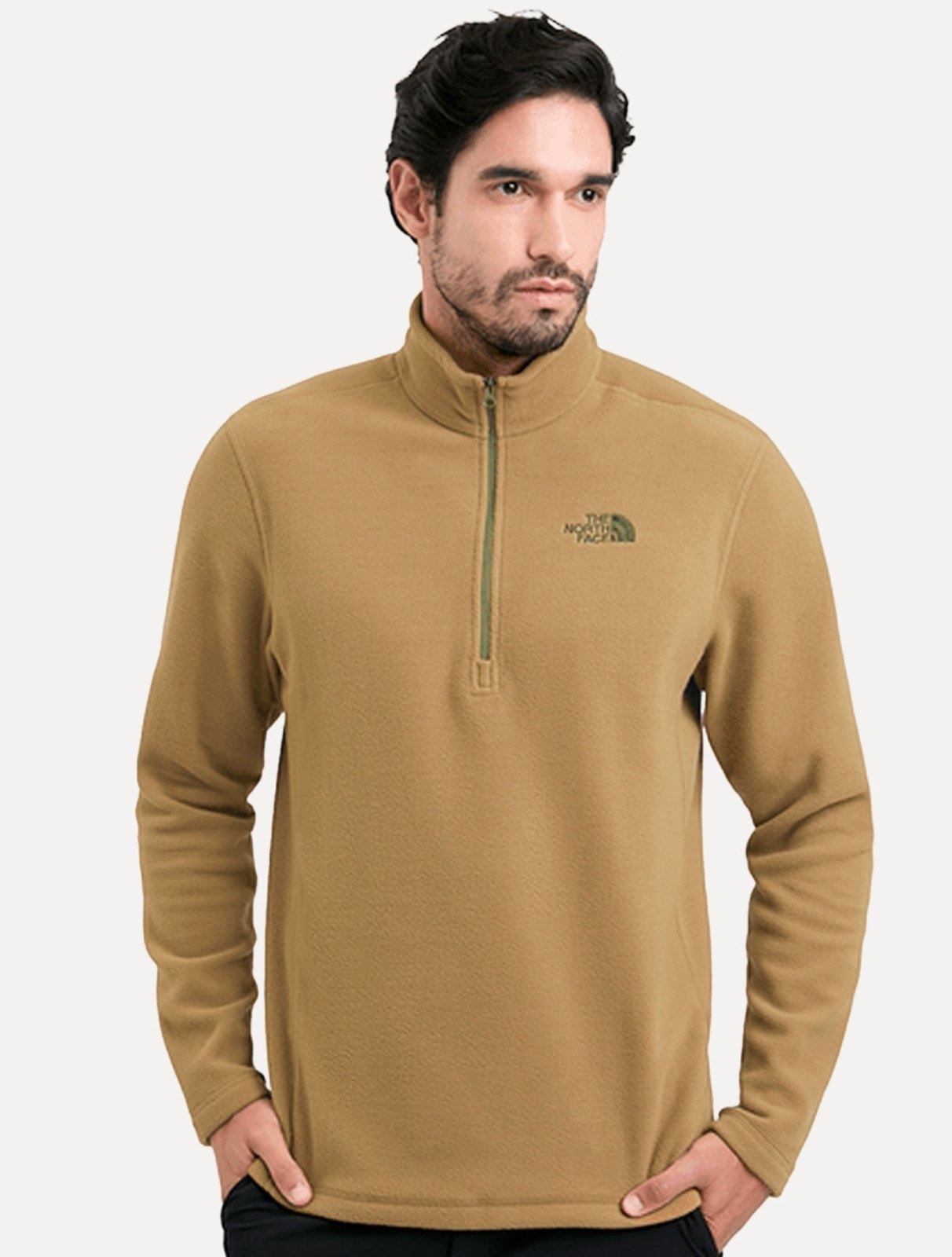 Imagem principal Blusa The North Face Fleece TKA 100 Glacier 1/4 Zip Dark Logo The North Face marrom