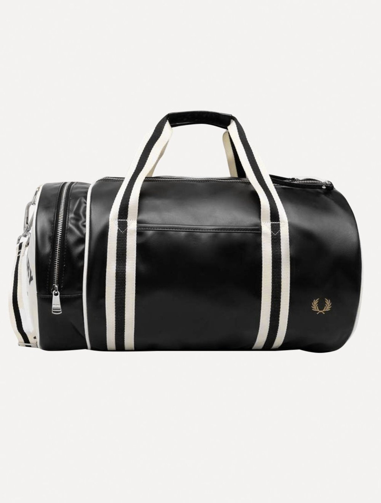Imagem principal Bolsa Fred Perry Masculina Classic Barrel Preta/Off-White Fred Perry off-white white