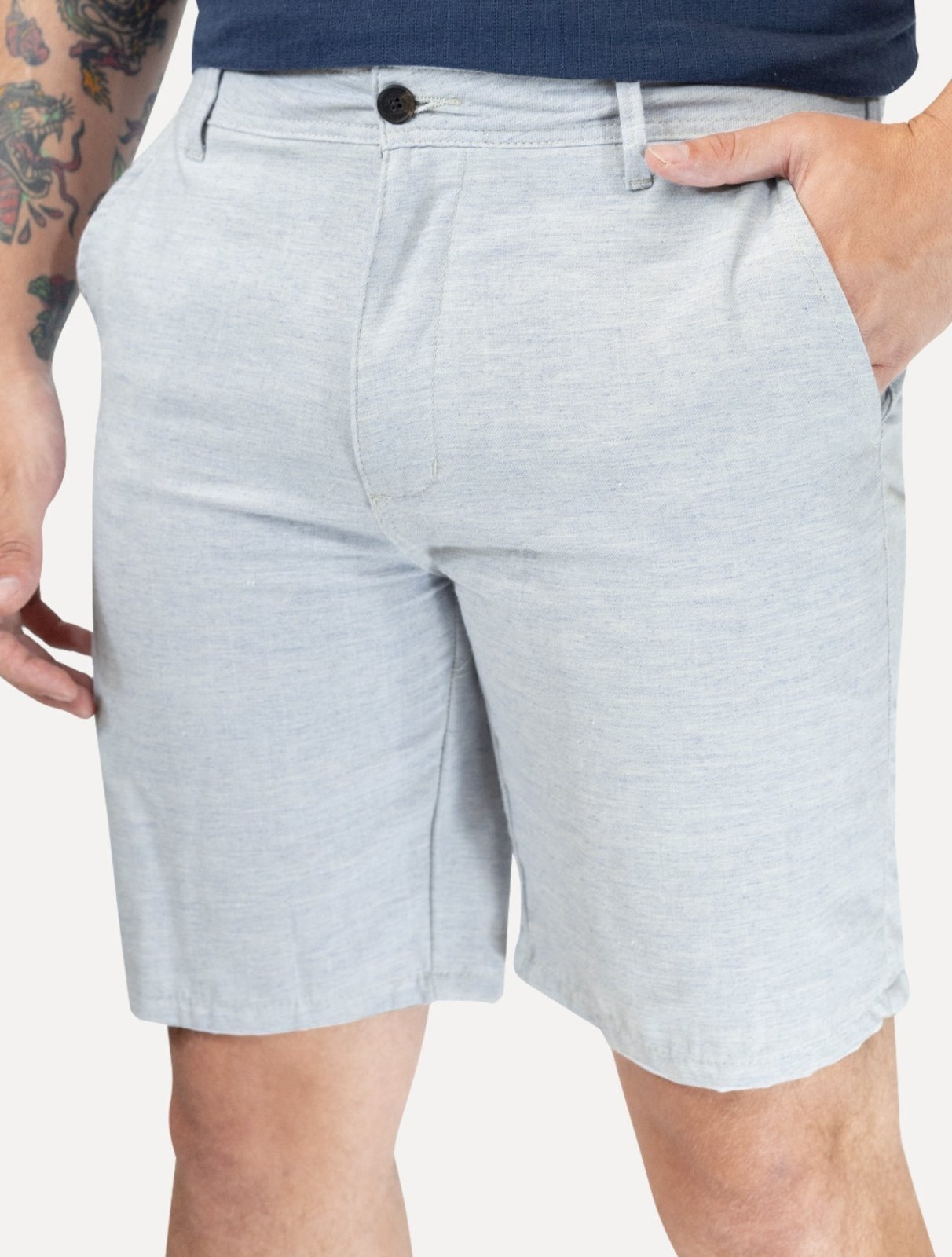 Imagem principal Bermuda King & Joe Masculina Slim Casual Soft Colors Claro King & Joe azul