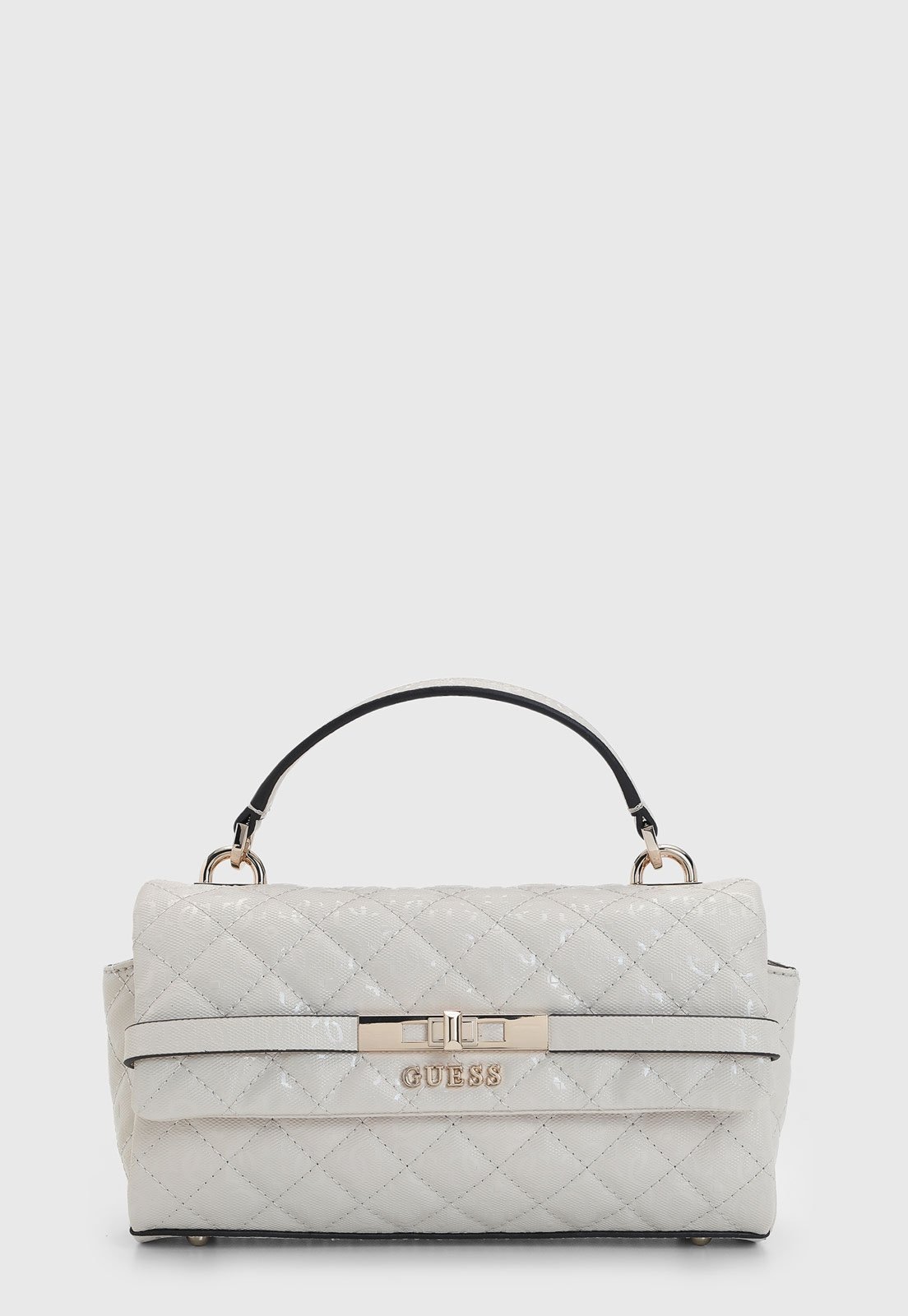 Imagem principal Bolsa Média Guess Matelassê Monograma Off White Guess off-white white
