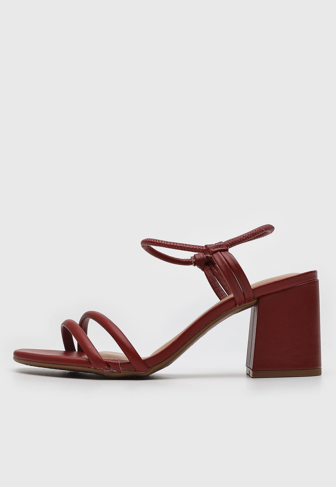 Imagem principal Sandália Beira Rio Salto Bloco Médio BEIRA RIO vinho