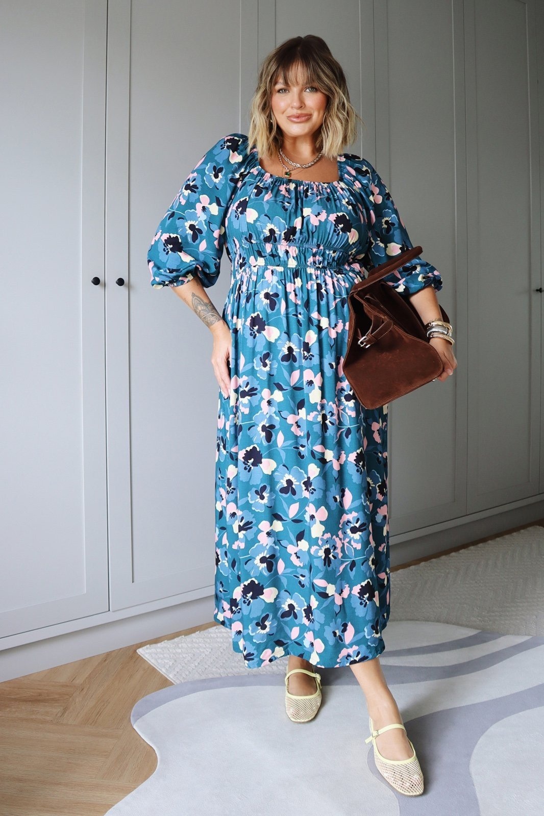 Imagem principal Vestido In Love Midi Monica Estampado In Love verde