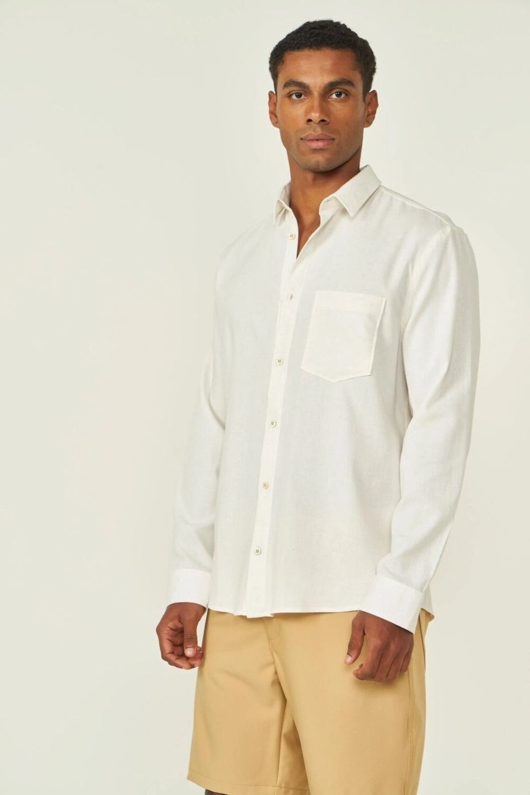 Imagem principal Camisa Linho Riviera Colcci Off Shell Colcci branco