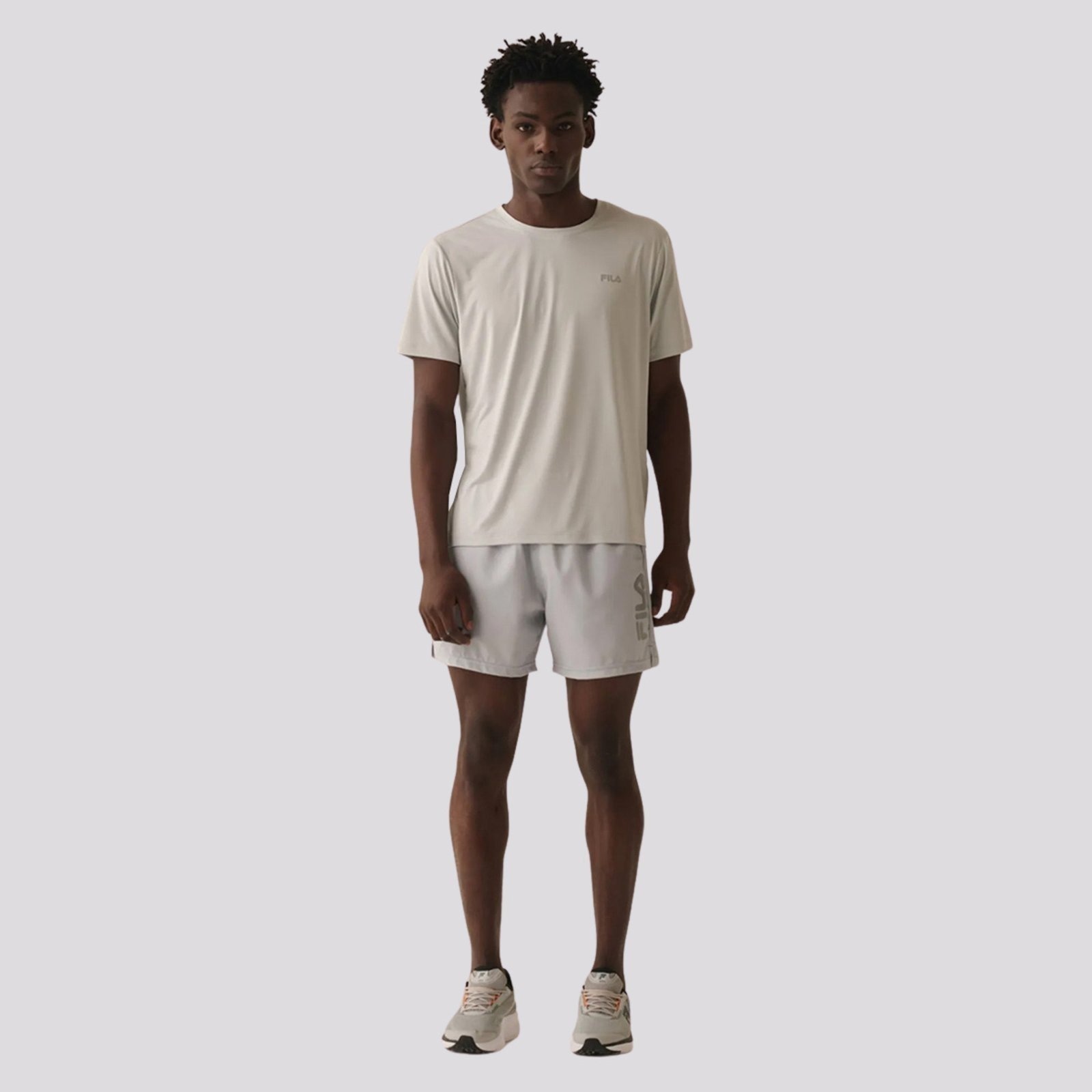 Imagem principal Shorts Fila Train 5 Claro e Prata Fila cinza