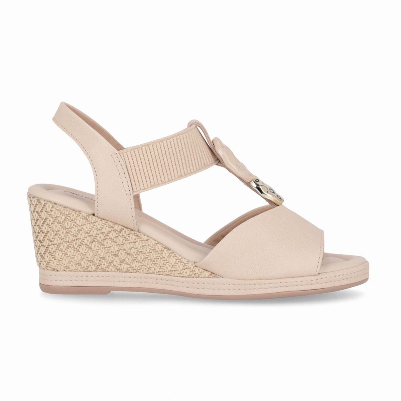 Imagem principal Sandália Alice Anabela Alto Brule Piccadilly bege