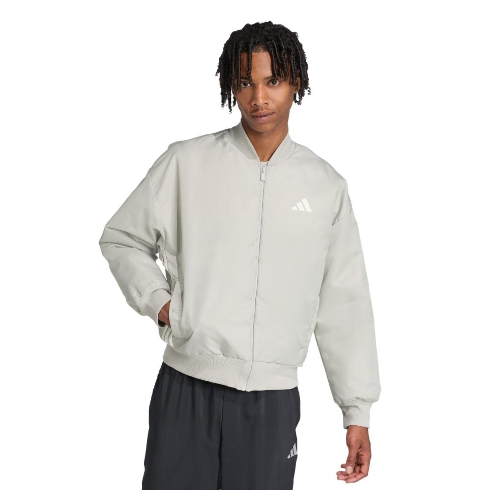 Imagem principal Jaqueta Bomber Stadium adidas Sportswear Adidas cinza