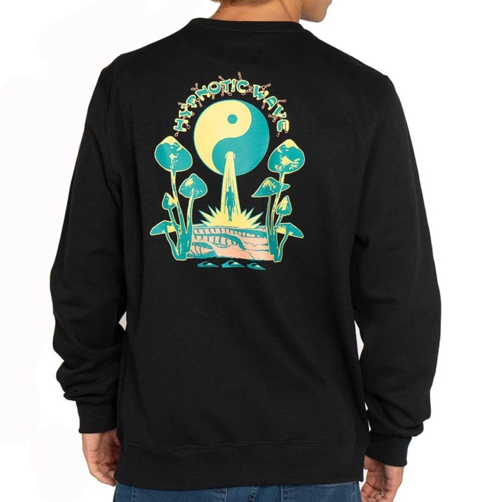 Imagem principal Moletom Quiksilver Careca Hypnotic Wave WT25 Masculino Quiksilver preto