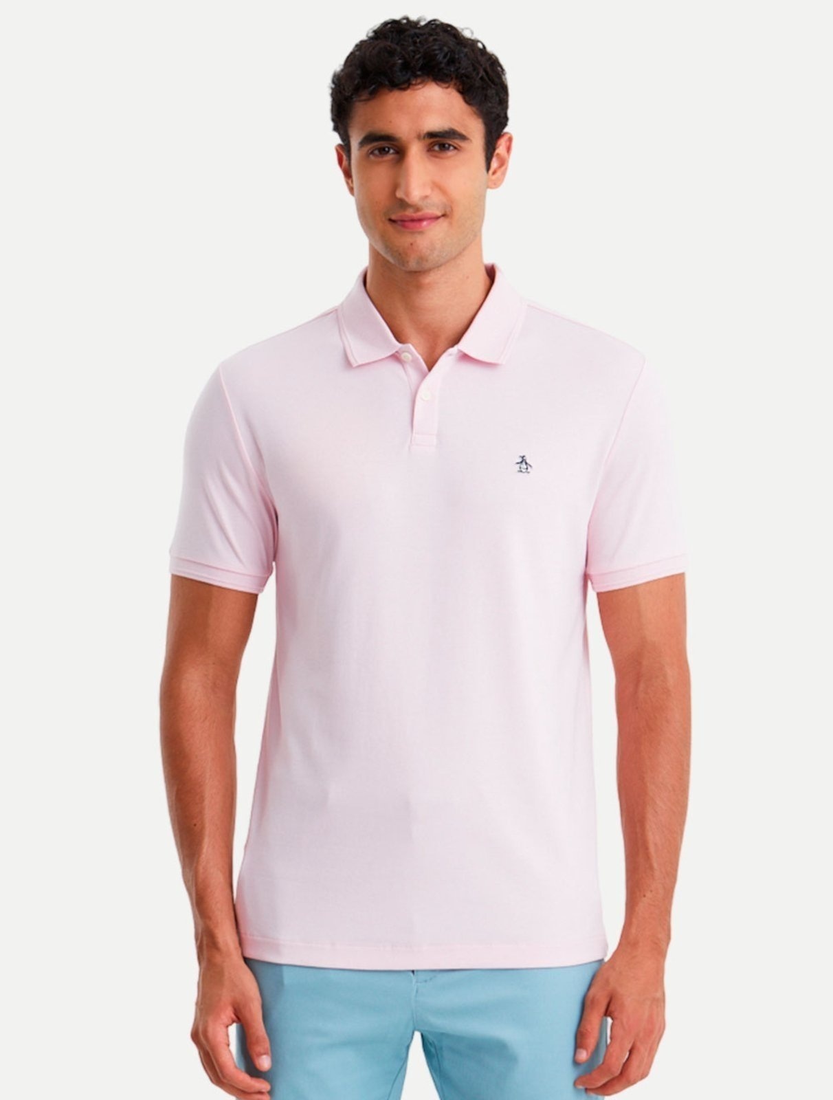 Imagem principal Polo Original Penguin Pima OPKB03000 Claro Penguin rosa