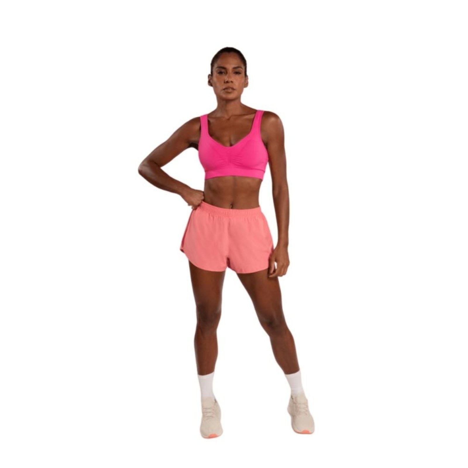 Imagem principal Short Lupo Sport Feminino Basic Run Poliéster 76448 TURQUESA M Lupo rosa turquesa