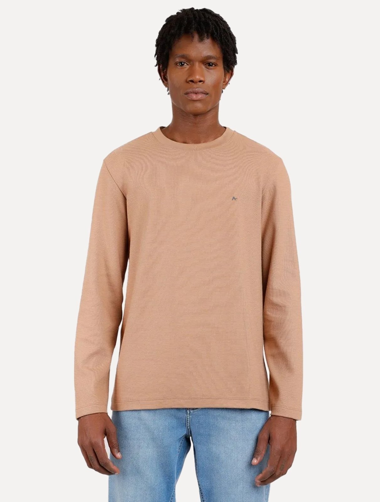 Imagem principal Blusa Aramis Masculina Regular Suedine Canelado Caqui Aramis cáqui caqui