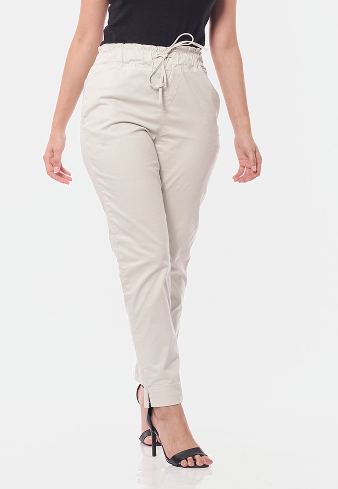 Imagem principal Calça Sarja Skinny Cintura Alta Elástico 3821 Macaw bege