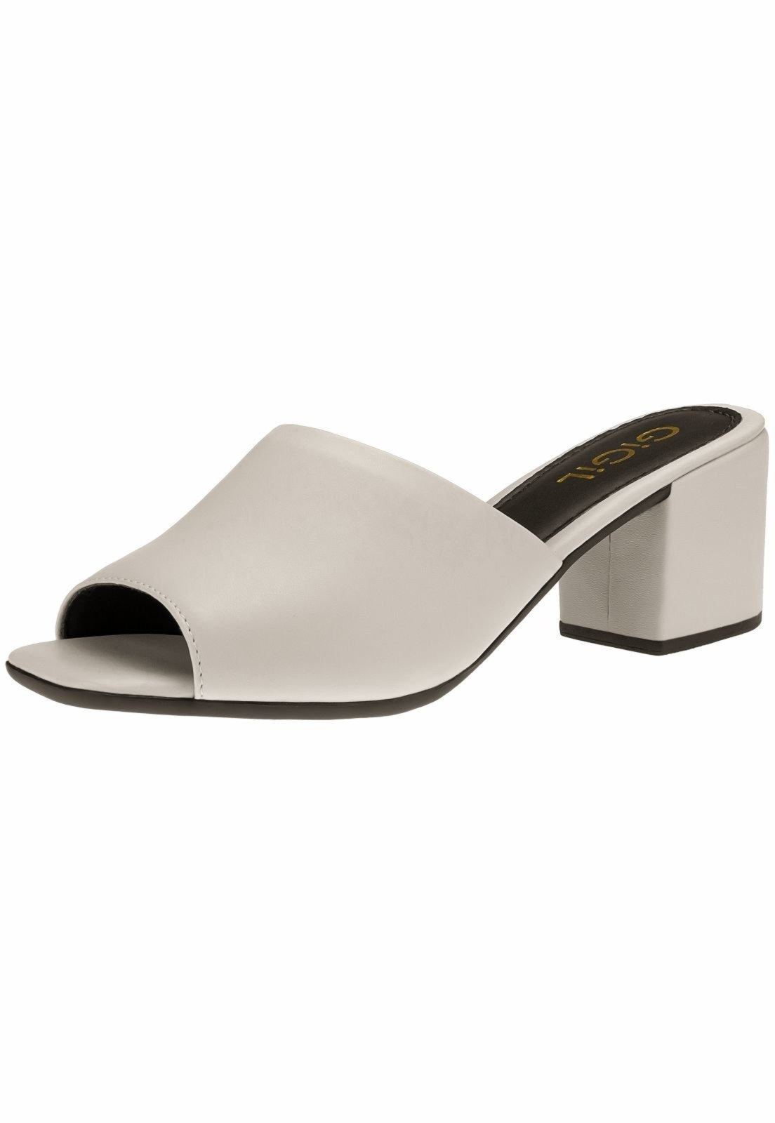 Imagem principal Tamanco Gigil Salto Grosso Off White Gigil off-white white