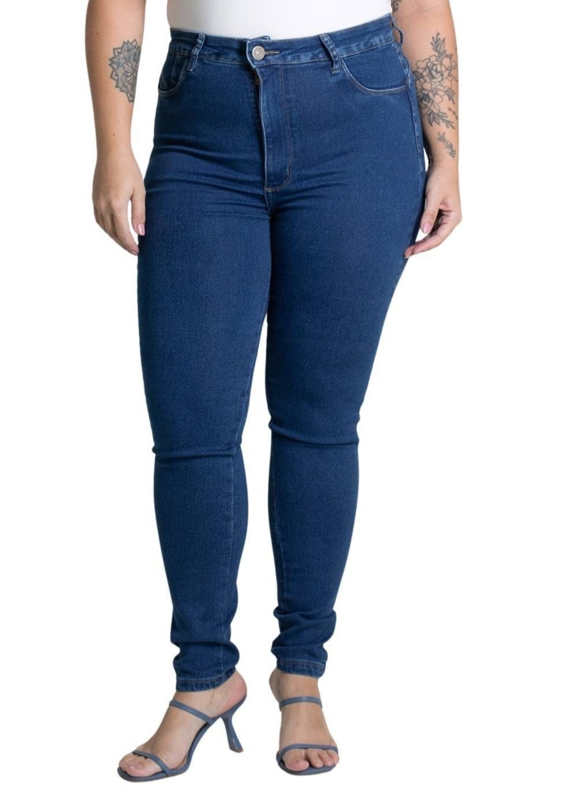 Imagem principal Calça Jeans Sawary Cigarrete Plus Size - 279351 Sawary azul