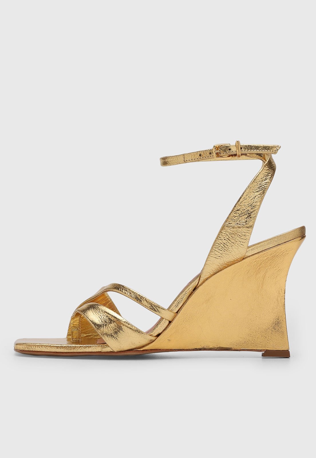 Imagem principal Sandália Feminina Vicenza Salto Médio Dourada Vicenza dourado