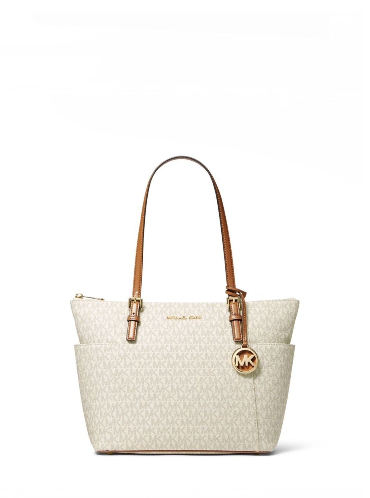 Imagem principal Bolsa Tote Jet Set Logo Média 30S0gttt1b149 Michael Kors branco