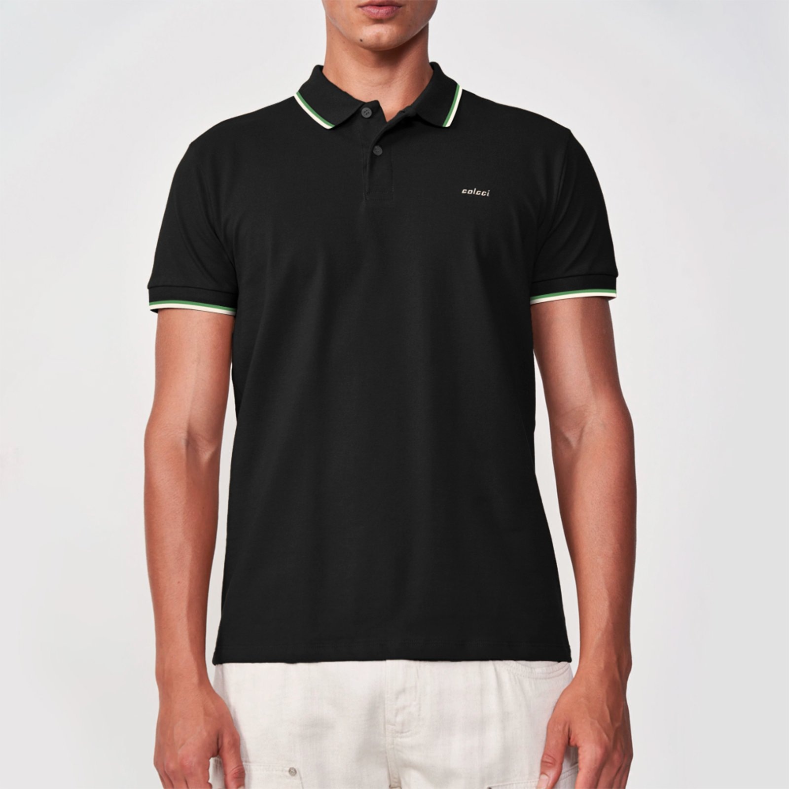 Imagem principal Camisa Polo Colcci 2 Lines In25 Masculino Colcci preto
