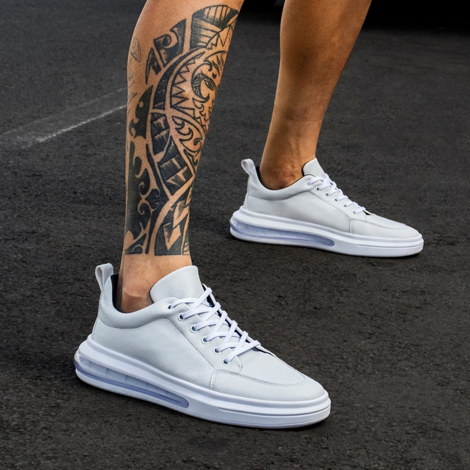 Imagem principal Tenis Masculino Bolha Confortavel Leve Moderno Academia Caminhada BREDENI branco