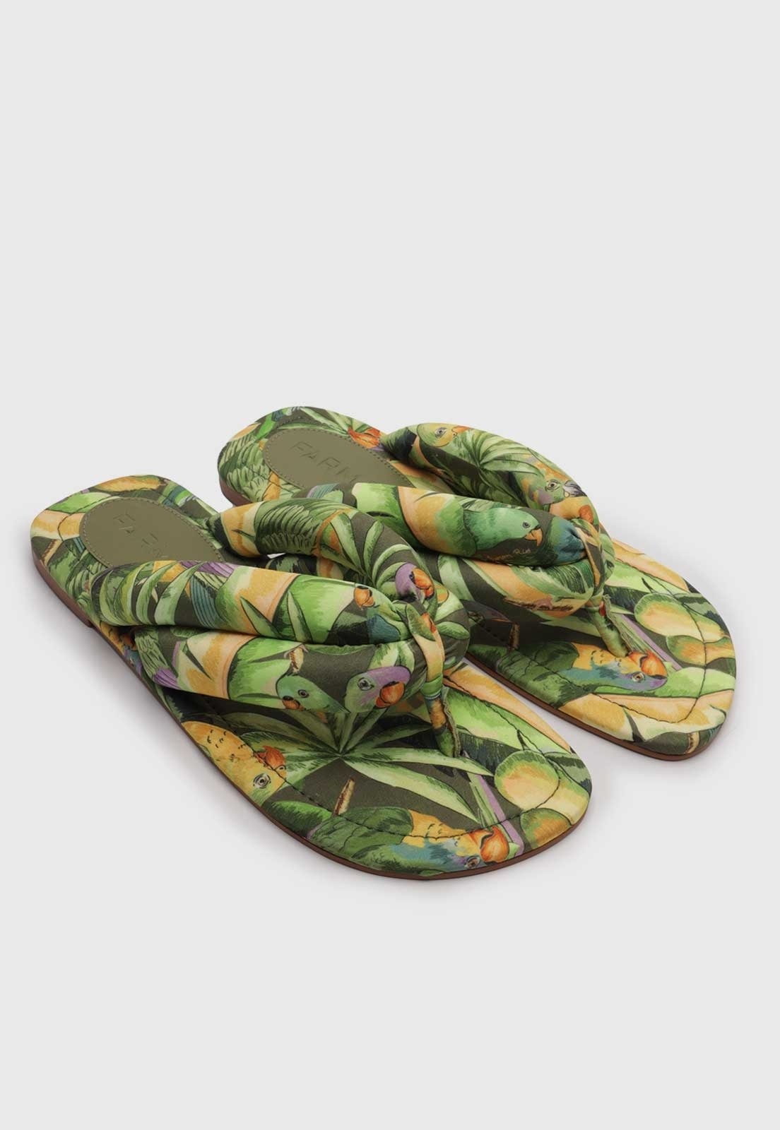 Imagem principal Rasteira Feminina FARM Estampa Tropical FARM verde