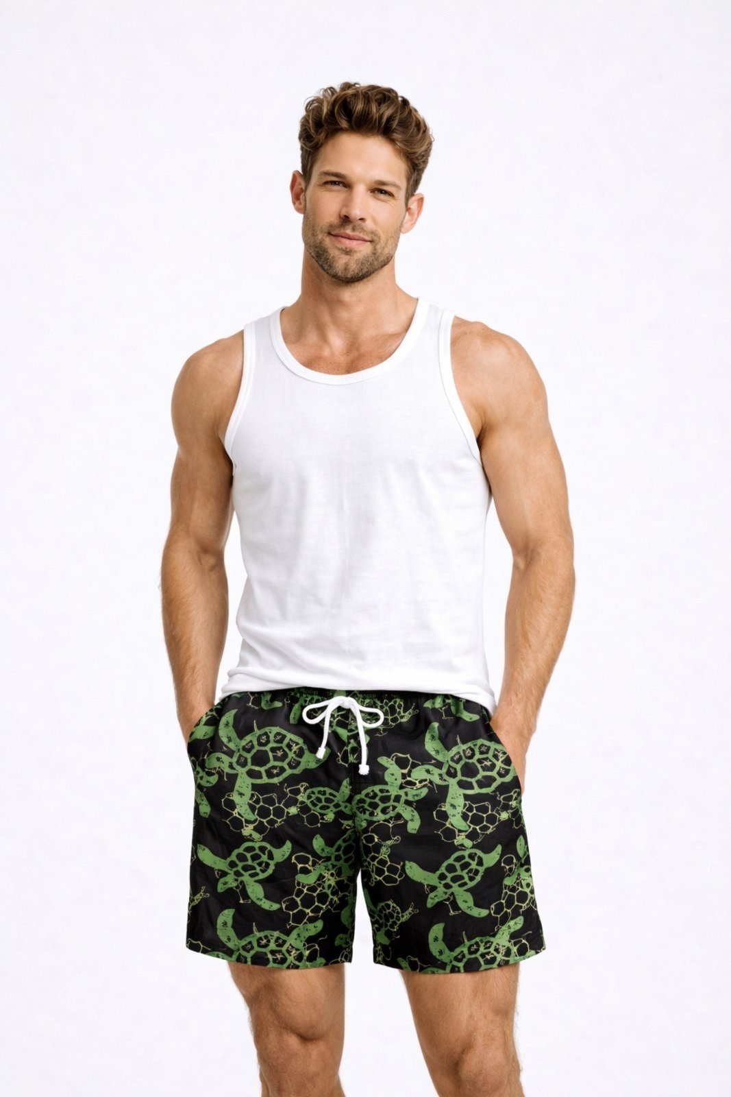 Imagem principal Bermuda Verão D Bell Outlet Fashion Estampa Tartaruga D BELL OUTLET FASHION preto