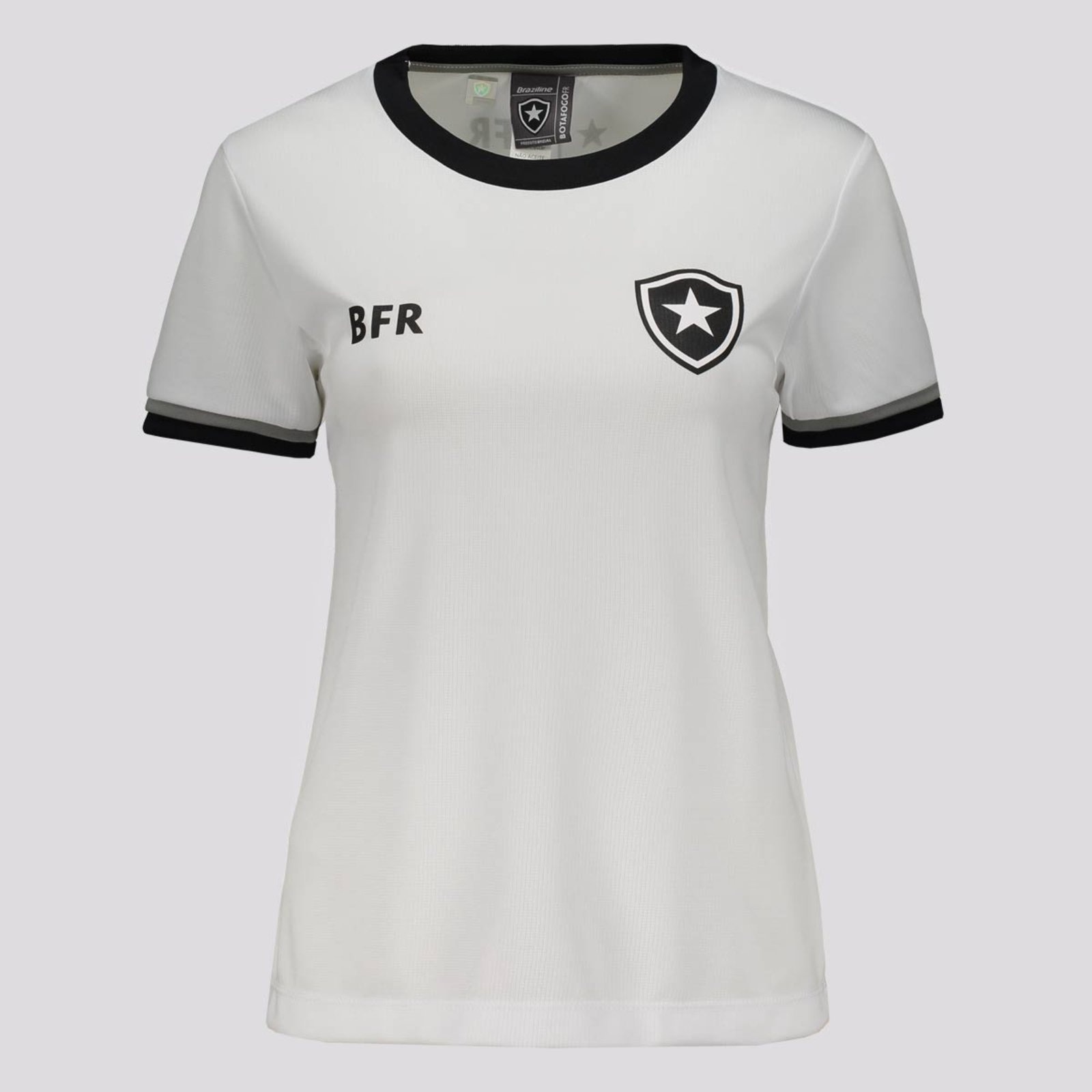 Imagem principal Camisa Botafogo Sensação Feminina Branca braziline branco