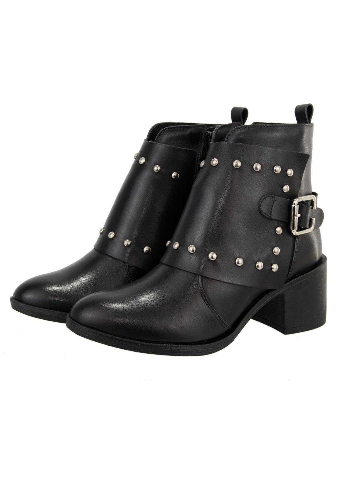 Imagem principal Bota em Couro Maria Paula Cano Curto Tacha MARIA PAULA preto